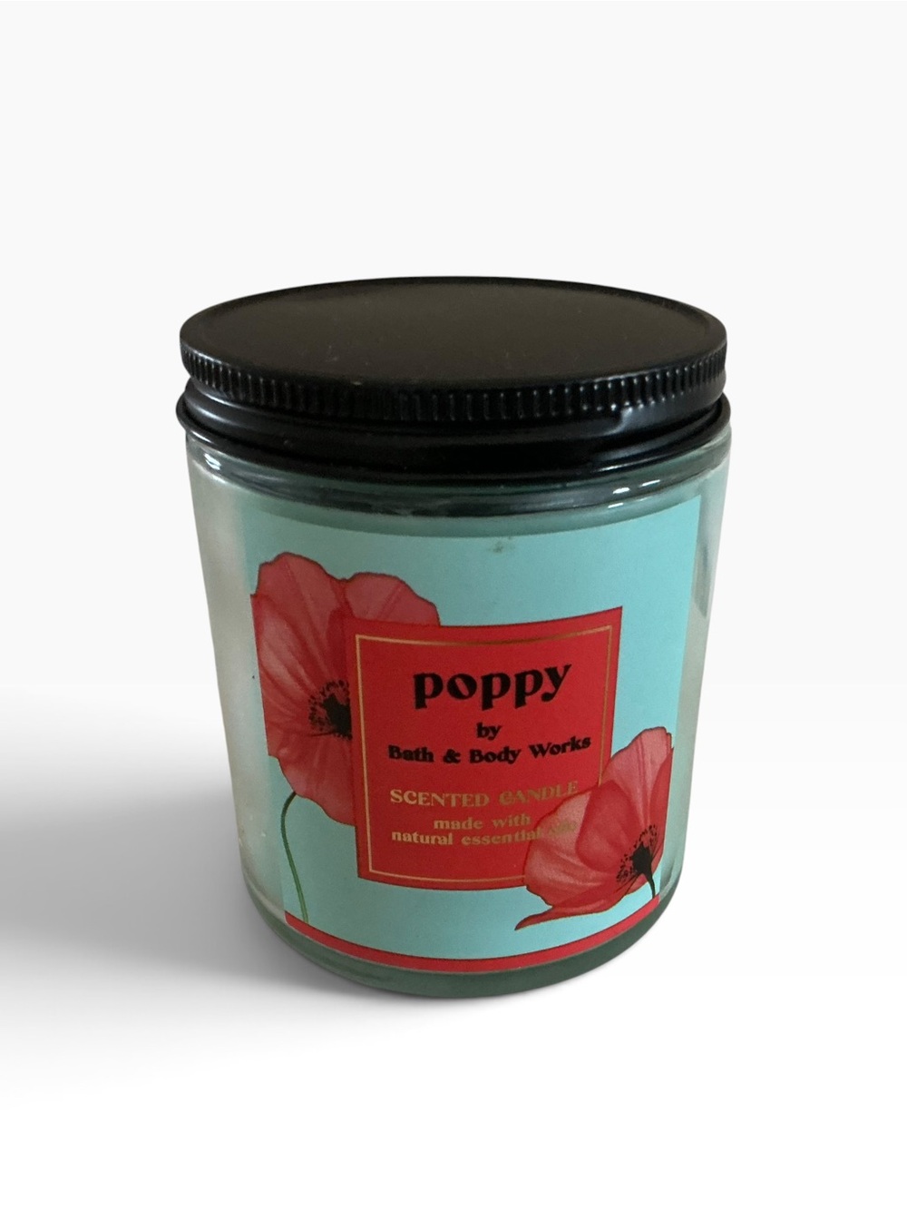 Bath and body works Poppy scented candle 7 oz